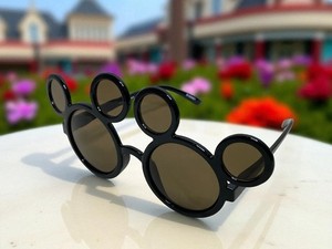 Tokyo Disney Mickey-Style Round Sunglasses in Black and Brown Lenses Tokyo Disney Resort - Gold / Brown Mickey Mouse Fashion  main image 4