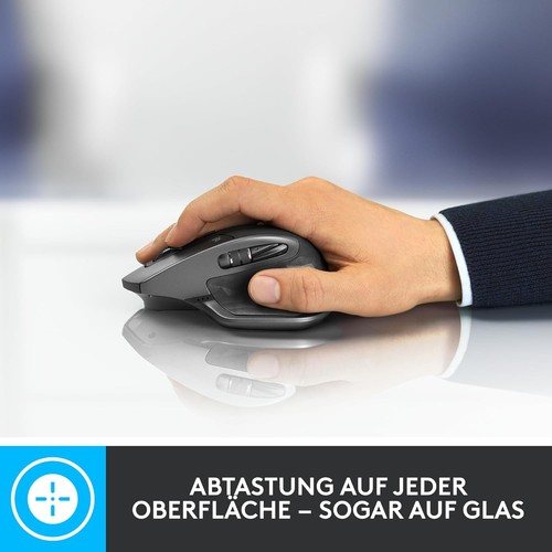 Logitech MX Master 2S, Kabellose Maus, Bluetooth, 4000 DPI Graphit/Schwarz #1 - Bild 7 von 11