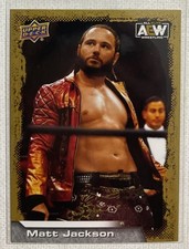 2022 Upper Deck AEW Wrestling Matt Jackson Gold Parallel Card #55 WWE WWF