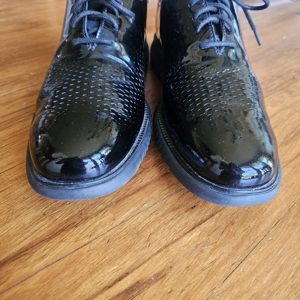 Cole Haan 9M Men's ZERØGRAND Black Lined Laser Wingtip Oxford Style C37085 - Image 4 of 4