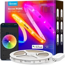 Govee RGBIC Pro LED Strip Lights, 32.8ft Color Changing Smart LED Strips, Wor...