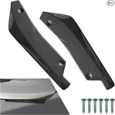 2PCS Universal Car Rear Bumper Lip Splitter Canard Diffuse Color: Carbon Fiber