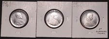 1961 & 1962 Vatican City 50 Lire Unc Coins (3) KM# 63 & 72 (Ecumenical Council)