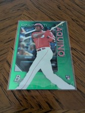 2020 Bowman Platinum Green 56/99 Aristides Aquino #59 Rookie RC MT