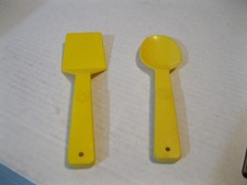 Vintage Lot of Little Tikes Pretend Play Kitchen Yellow Spatula  Spoon