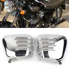 Chrome Battery Side Cover Panel Cowl For T100 Thruxton 900 Scrambler 2001-2015