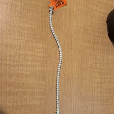 925 Sterling Silver Moissanite Tennis Bracele...
