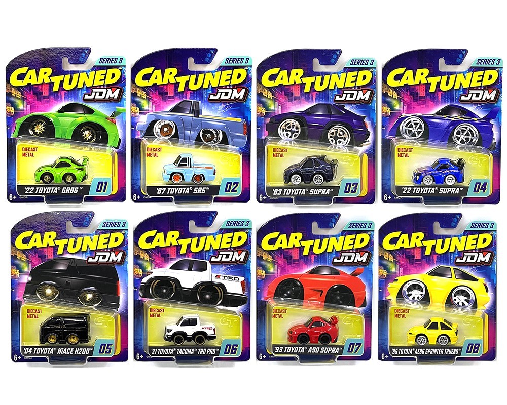 1/64 CARTUNED ローライダー impal GR86 3台セット CarTuned Series 3 JDM Tuners Assortment Set of 8 Cars 1/64 OPENED