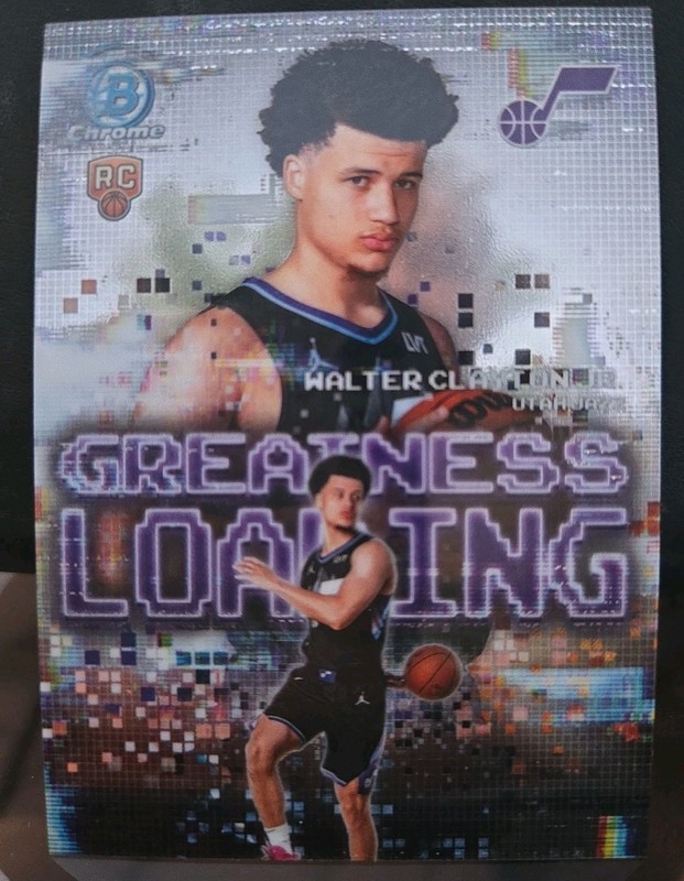 2025-26 Bowman Walter Clayton Jr. Greatness Loading RC Rookie #GL-18 Jazz