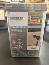 NEW Simpson Strong-Tie 5D 1-34" Wood Siding Nail, 316SS - T5SND5