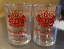Vintage Holland House Cocktail Mix Jiggers Set Of 2 