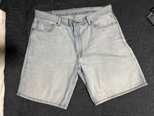 Levi Men 454 Relaxed Fit 10" Shorts - Blue Denim 33