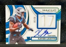 2024 Panini Immaculate Collection Xavier Legette RPA /18 Carolina Panthers