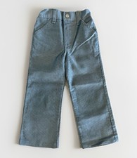 Vintage HEALTH TEX Corduroy Pants Boy Girl 4T Stretch Waist Gray 70s/80s Kids