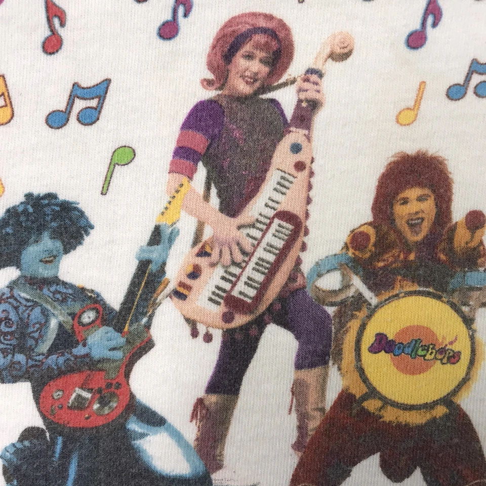 SUPER RARE Vtg Y2K Disney DOODLEBOPS Live Tour Concert T-Shirt Youth Kids Sz XS - Image 4 of 4