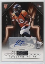 2018 Panini Playbook Rookies Signatures Royce Freeman #158 Auto 10k8