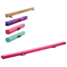 8FT Folding Balance Beam for Kids, 200LBS Support Gymnastics Floor Beam with Non