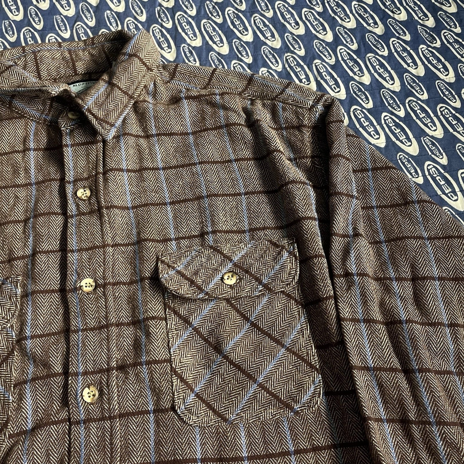Vintage Fieldmaster Button Down Flannel Shirt Red… - image 3
