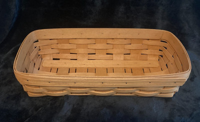 Vtg. Longaberger Rectangular Basket..14''x 7''x 3.75''....1996...FREE SHIPPING