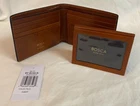 Bosca Leather Dolce Italia Credit Wallet w/ I.D. Passcase 81-759 MSRP $185 NWT