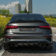 Hecksplitter kompatibel mit AUDI S3 A3 S Line 8Y Limousine 2020 bis 2024