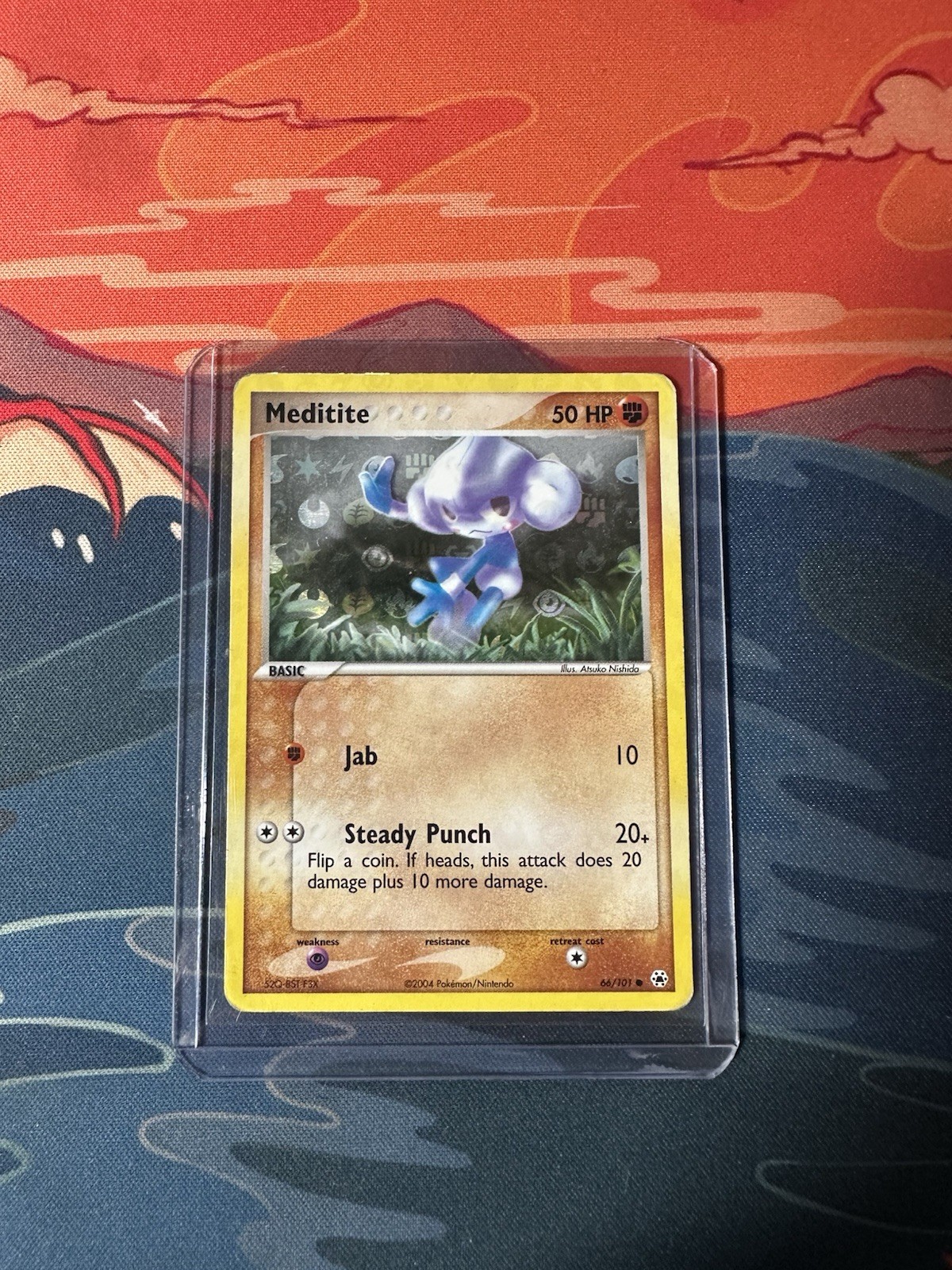 Meditite 66/101  Reverse Holo Common EX Hidden Legends 2004 Pokemon TCG
