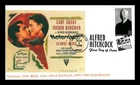 US COVER ALFRED HITCHCOCK LEGENDS OF HOLLYWOOD FDC NOTORIOUS MOVIE GG CACHET
