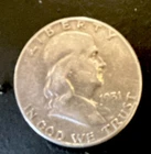 1951 Franklin Half Dollar San Francisco 90% Silver 50C Circulated Coin