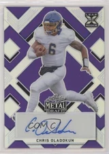 2022 Leaf Metal Draft Purple Prismatic 15/25 Chris Oladokun Rookie Auto RC 4z8