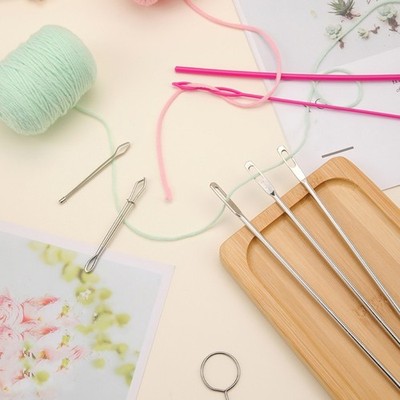 8Pieces Flexible Drawstring Threader Drawstring Turner Hook Metal Tweezers