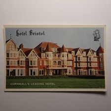 Postcard - "Hotel Bristol" Newquay (Unposted)