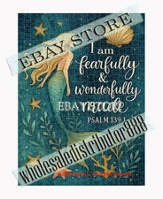 500 piece jigsaw puzzle Fearfully Wonderfully Mermaid christian encouragement