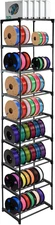 9-Tier Metal 3D Printer Filament Storage Rack 6.5 X 2 80.7 Spool Holder DIY
