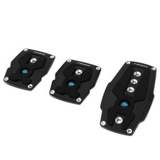 Nrg Aluminum Mt 3pcs Fuel Brake Clutch Foot Pedal Pad Cover Plates Set Pdl-200bk Nrg Aluminum Mt 3pcs Fuel Brake Clutch Foot Pedal Pad Cover Plates Set Pdl-200bk