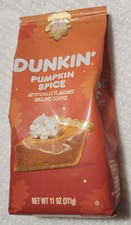 Dunkin Pumpkin Spice Ground Coffee 11 oz Bag Special Limited Edition 5-19-2026