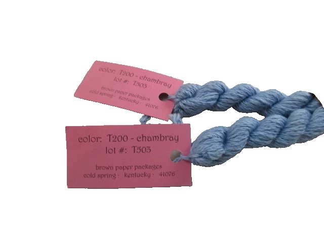 Brown Paper Packages Trio  2 Skeins T200 Chambray  Lot T503 14.4 yards NEW  H126 - Image 2 of 3