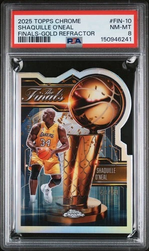2025 Topps Chrome Shaquille O'Neal Refractors Gold (RAW)