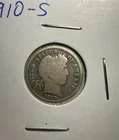 1910 S Barber Dime