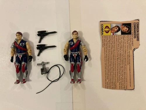 G.I.Joe 1985 Tomax & Xamot V1 100% Comp W/File Card Hasbro Vintage Action Figure