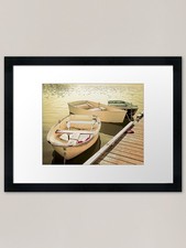 Rowboats Framed Art Print Framed Wall Art Poster Canvas Print Picture