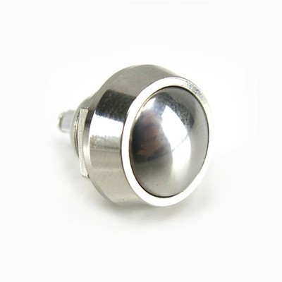 Billet Aluminum Momentary Push Button Switch 12mm Non Illuminated 12V Automotive