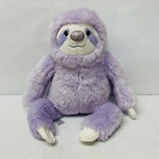 FAO Schwarz Sparkles Sloth Lavender Purple Plush Stuffed Animal 15" Long BIN 26