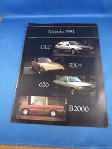 MAZDA-1981-CAR-SALES-BROCHURE-ADVERTISING-GLC-WAGON-SPORT-RX-7-626-COUPE-B200