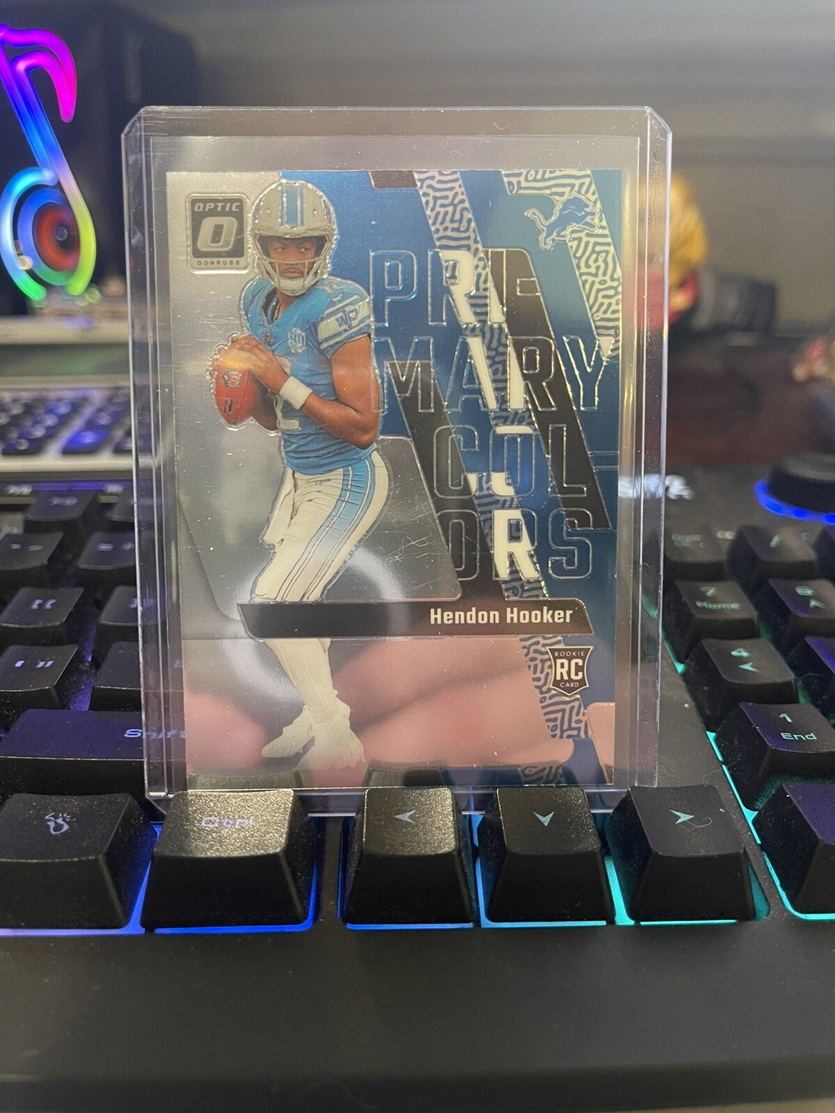 2023 Donruss Optic Hendon Hooker #8 Primary Colors Lions