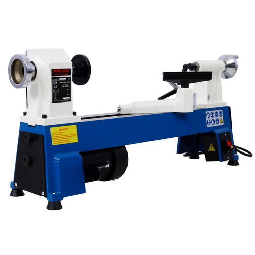 Benchtop Wood Lathe 10" x 18" Wood Lathe Machine 5 Variable Speeds 500/750/1150 - Picture 7 of 47