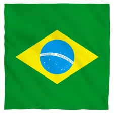 Bandana - Brazil Brazilian Flag (22x22 inch) (mask)