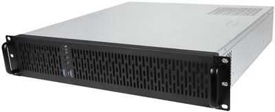 2U Server Chassis Rackmount Case 4X 3.5 Bays 2X 2.5 Devices Micro-ATX Compati...
