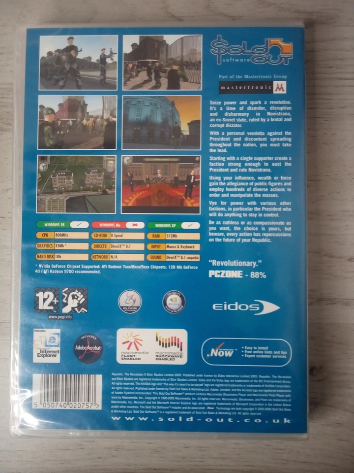 REPUBLIC THE REVOLUTION PC CD-ROM GAME - FACTORY SEALED RETRO GAMING RARE - Image 2 of 2