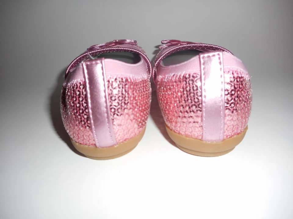  Circo Niñas Pequeñas Ballet Pisos Rosa Lentejuelas Gilda MaryJane Varios Tamaños Nuevo con Etiquetas Foto 4 de 4
