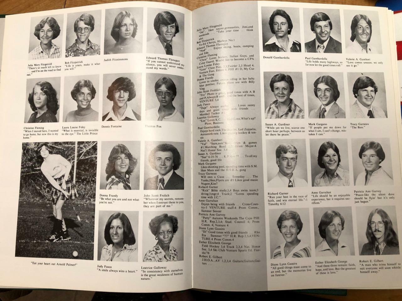 1978 HAMDEN HIGH SCHOOL YEARBOOK, THE VENTURE, HAMDEN, CONNECTICUT eBay